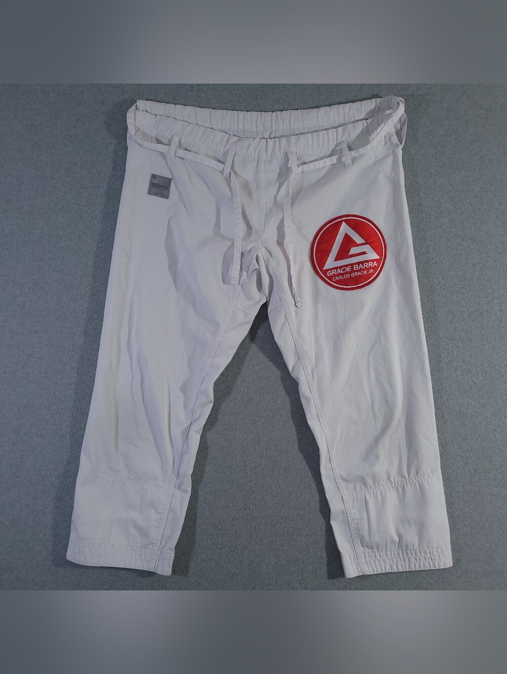 Gracie Barra Pants Womens F5 White Equipe Edition Jiu Jitsu Athleta Belted Sport